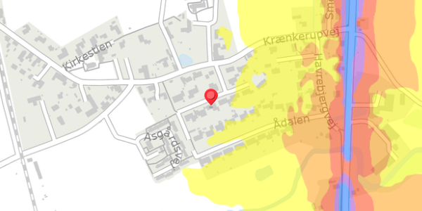 Trafikstøjkort på Ådalen 26, . , 4200 Slagelse