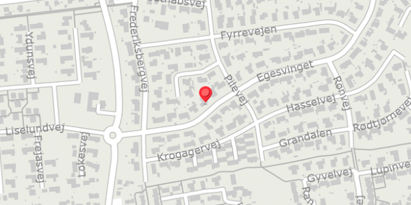 Trafikstøjkort på Egesvinget 30, 4180 Sorø