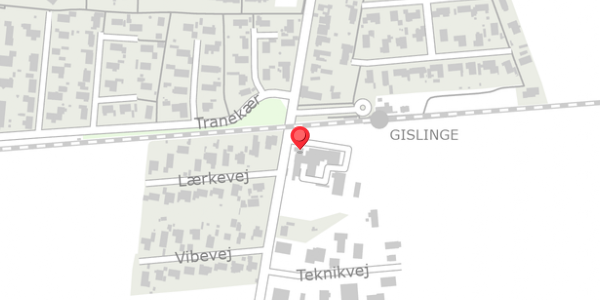 Trafikstøjkort på Byvej 61, 4532 Gislinge