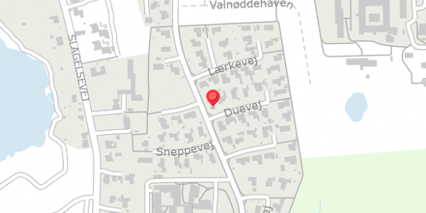 Trafikstøjkort på Duevej 1, . , 4450 Jyderup