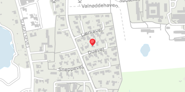 Trafikstøjkort på Duevej 5, . , 4450 Jyderup