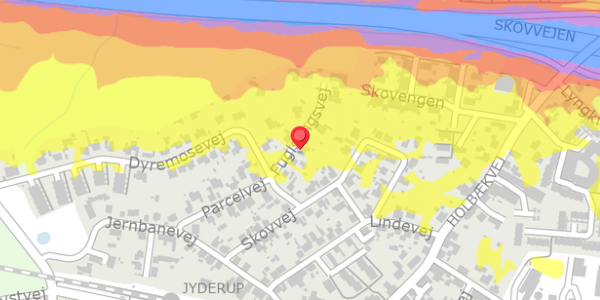 Trafikstøjkort på Fuglsangsvej 6, . , 4450 Jyderup