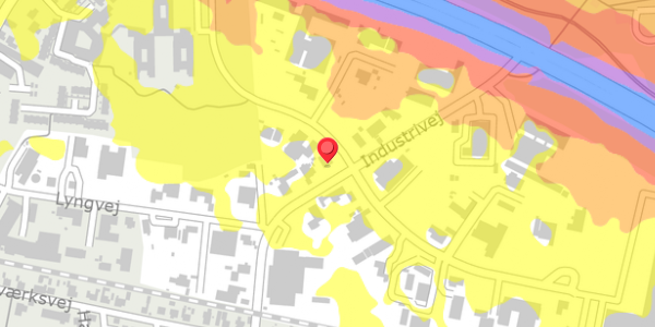 Trafikstøjkort på Industrivej 3B, . , 4450 Jyderup