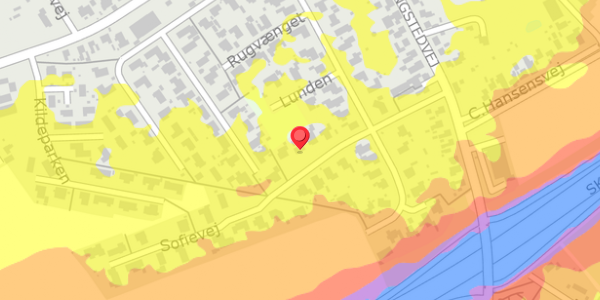 Trafikstøjkort på Sofievej 6, 4440 Mørkøv