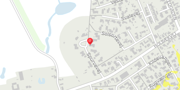 Trafikstøjkort på Spurvevej 12, 4440 Mørkøv