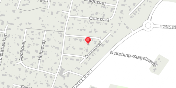 Trafikstøjkort på Dianasvej 8, 4560 Vig
