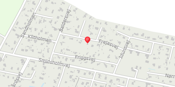 Trafikstøjkort på Frejasvej 6, . , 4560 Vig