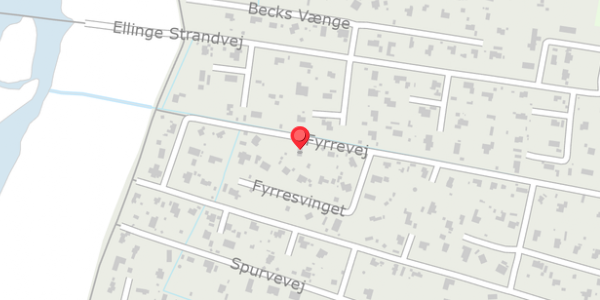 Trafikstøjkort på Fyrrevej 47, 4560 Vig