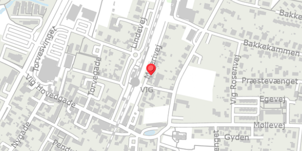 Trafikstøjkort på Mejerivej 8D, . , 4560 Vig