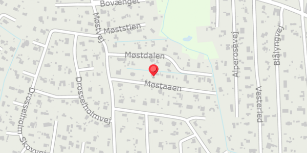 Trafikstøjkort på Møstaaen 3, 4500 Nykøbing Sj