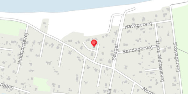 Trafikstøjkort på Sandlodden 12, 4500 Nykøbing Sj