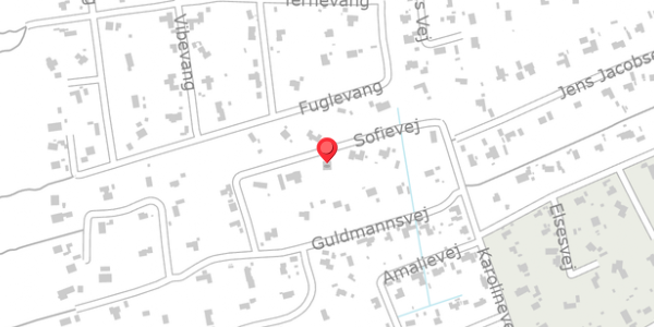 Trafikstøjkort på Sofievej 5, 4573 Højby