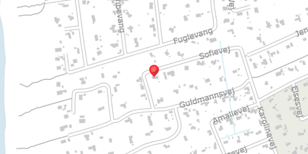 Trafikstøjkort på Sofievej 9, 4573 Højby