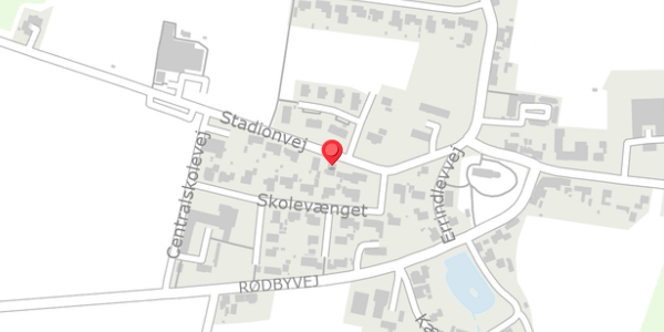 Trafikstøjkort på Stadionvej 5, 4895 Errindlev