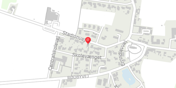Trafikstøjkort på Stadionvej 7, 4895 Errindlev