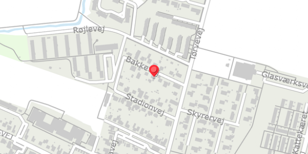 Trafikstøjkort på Bakkevej 5, . , 4684 Holmegaard