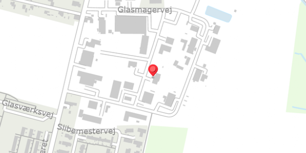 Trafikstøjkort på Glasmagervej 8, 4684 Holmegaard