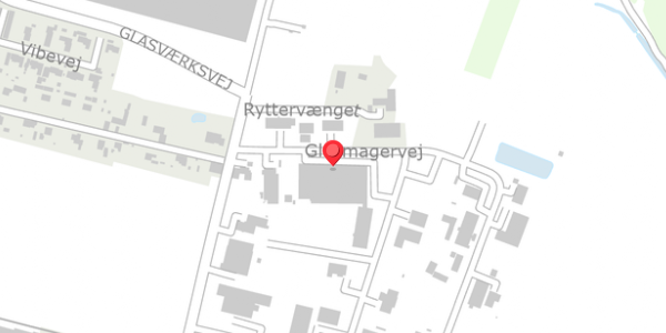 Trafikstøjkort på Glasmagervej 21, 4684 Holmegaard