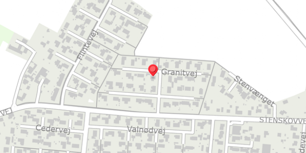 Trafikstøjkort på Granitvej 21, 4684 Holmegaard