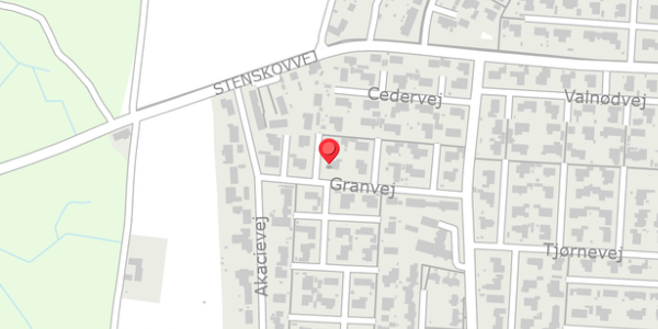 Trafikstøjkort på Granvej 26, . , 4684 Holmegaard