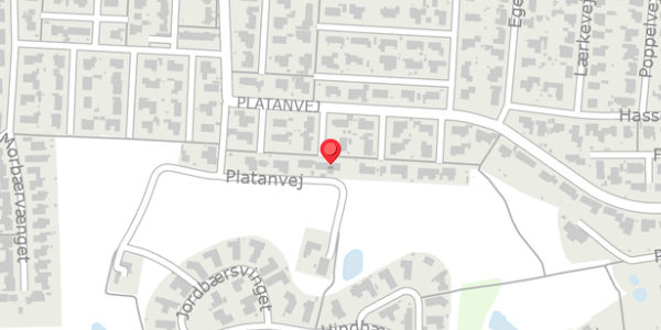 Trafikstøjkort på Platanvej 55, . , 4684 Holmegaard