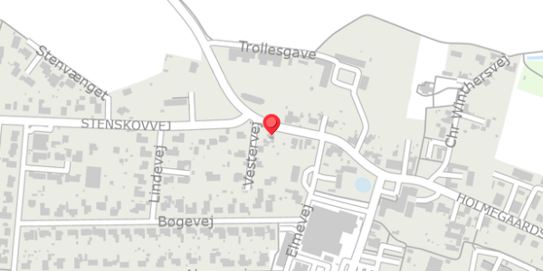 Trafikstøjkort på Stenskovvej 13, . , 4684 Holmegaard