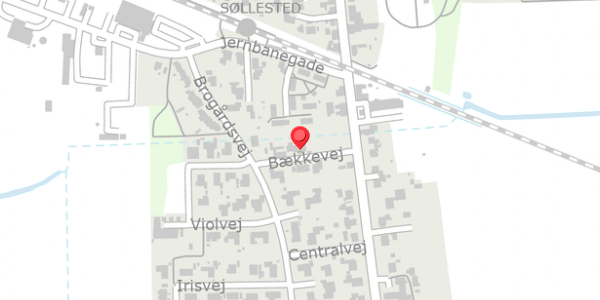 Trafikstøjkort på Bækkevej 4, . , 4920 Søllested