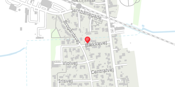Trafikstøjkort på Bækkevej 8, . , 4920 Søllested
