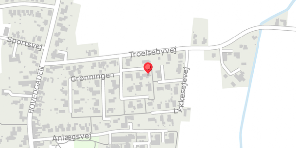 Trafikstøjkort på Grønningen 7, 4920 Søllested