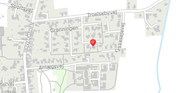 Trafikstøjkort på Grønningen 21, 4920 Søllested