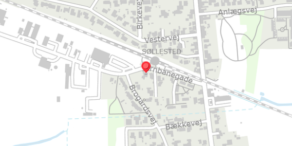 Trafikstøjkort på Jernbanegade 7, . , 4920 Søllested