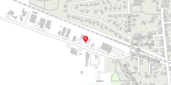 Trafikstøjkort på Jernbanegade 22, . , 4920 Søllested