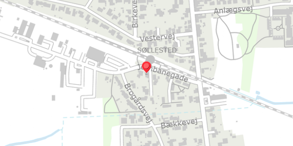 Trafikstøjkort på Stormgade 2A, 4920 Søllested