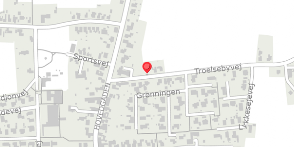 Trafikstøjkort på Troelsebyvej 3, 4920 Søllested
