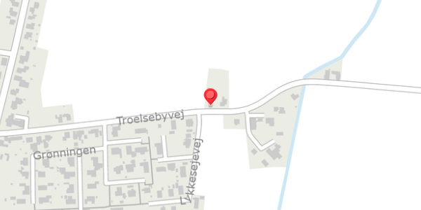 Trafikstøjkort på Troelsebyvej 33, 4920 Søllested