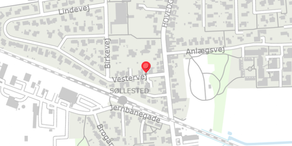 Trafikstøjkort på Vestervej 4, 4920 Søllested