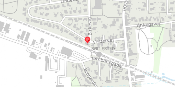 Trafikstøjkort på Vestervej 13, 4920 Søllested