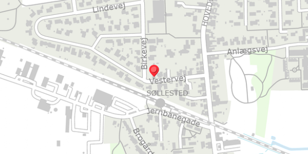 Trafikstøjkort på Vestervej 14, 4920 Søllested
