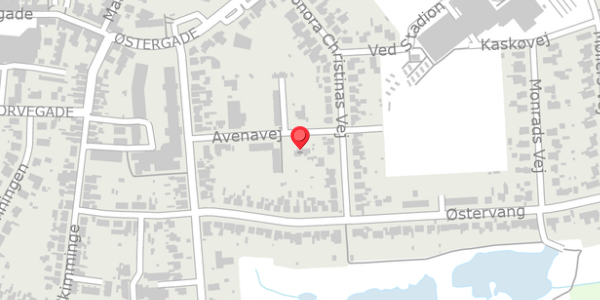 Trafikstøjkort på Avenavej 16, 4930 Maribo