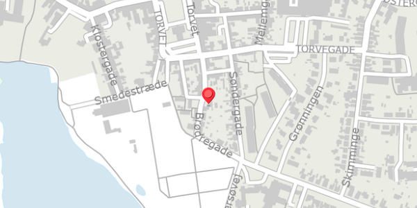 Trafikstøjkort på Brødregade 7, 4930 Maribo