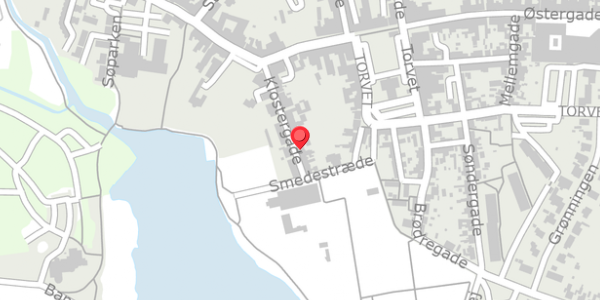 Trafikstøjkort på Klostergade 21, 4930 Maribo