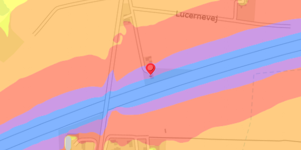 Trafikstøjkort på Lucernevej 7, . , 4930 Maribo