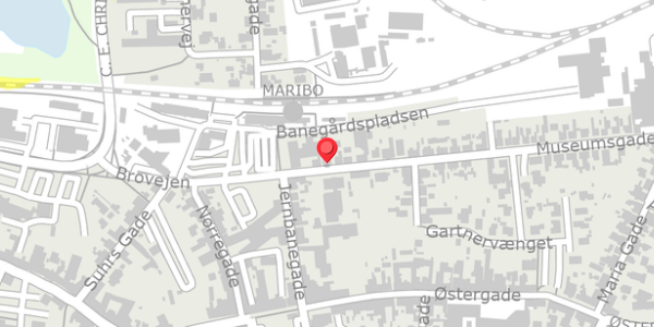 Trafikstøjkort på Museumsgade 3, 4930 Maribo