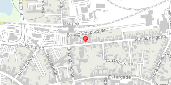 Trafikstøjkort på Museumsgade 7, 4930 Maribo