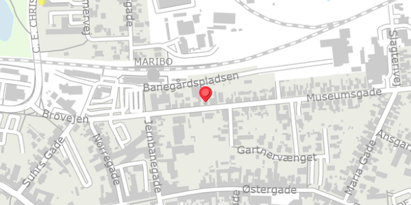 Trafikstøjkort på Museumsgade 11, . , 4930 Maribo