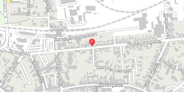 Trafikstøjkort på Museumsgade 17, 4930 Maribo