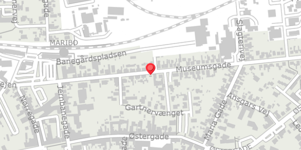 Trafikstøjkort på Museumsgade 28, 4930 Maribo