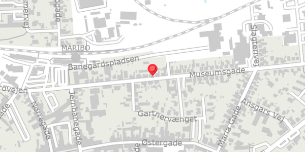 Trafikstøjkort på Museumsgade 31, 4930 Maribo
