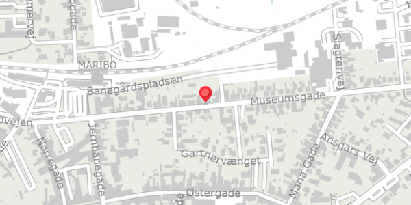 Trafikstøjkort på Museumsgade 33, 4930 Maribo