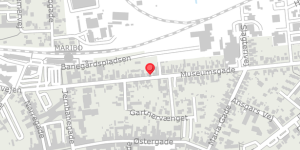 Trafikstøjkort på Museumsgade 35, . , 4930 Maribo